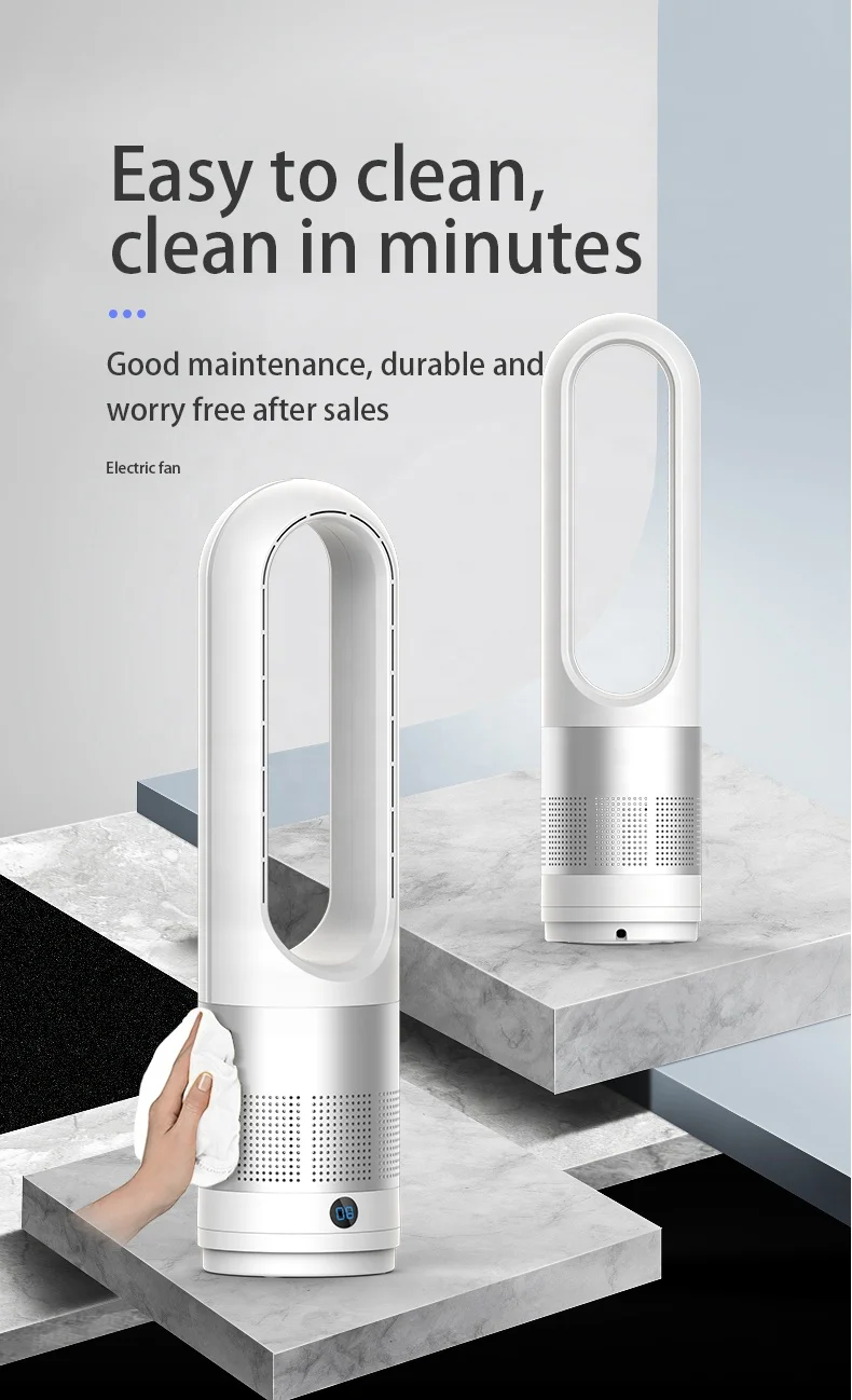 OEM ODM 18 Inch Floor Standing Household Air Cooler Electric Bladeless Fan with Remote Control