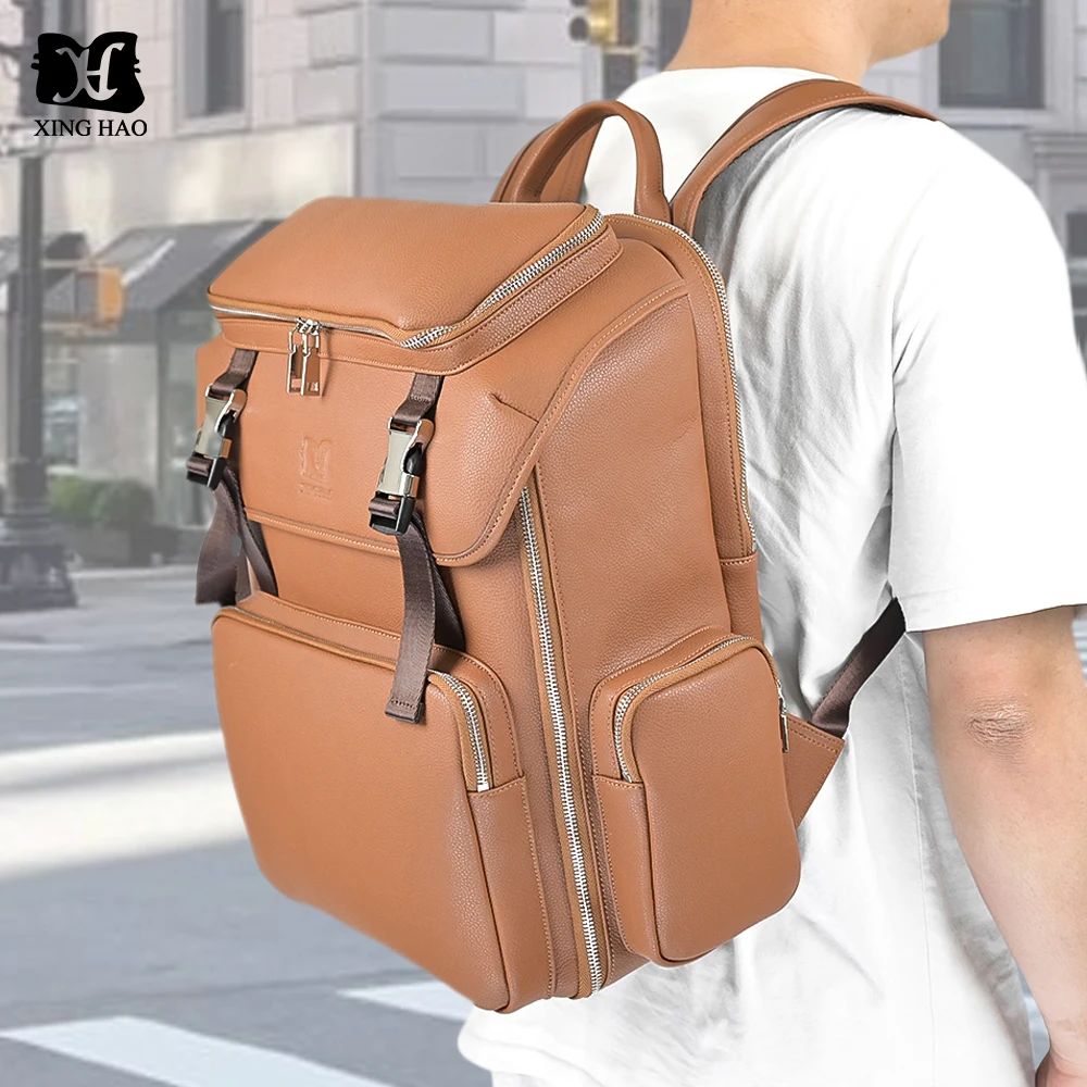 Wholesale new design customize leather camera bag for photography camera backpack digital