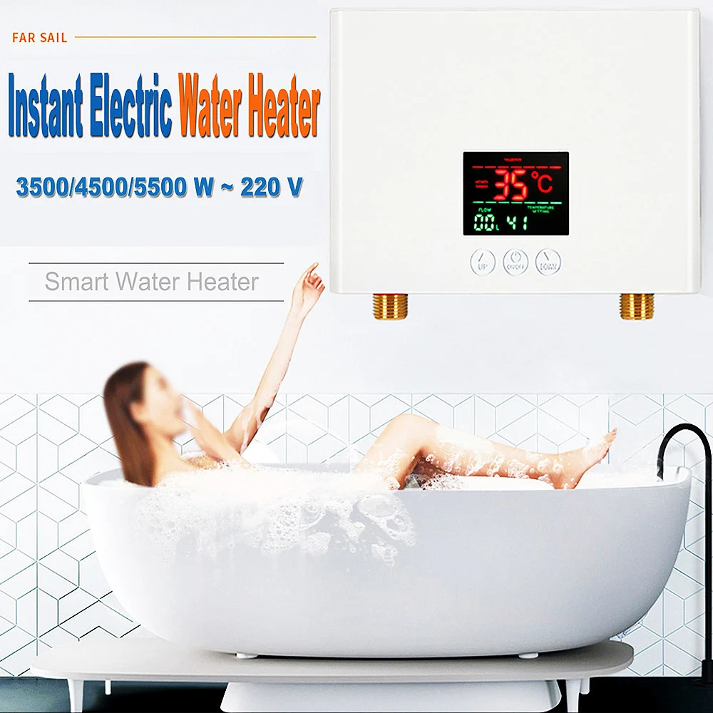 Regadera Electrica Trending Products Electric Water Heater Shower 5500w Instant Electric Water Heater