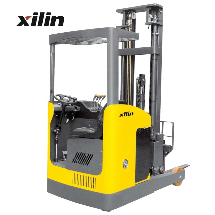 Xilin New Design 1500kgs 1.5ton 3300lbs Capacity High Lift Electric Portable Reach Stacker With Small Turning Radius