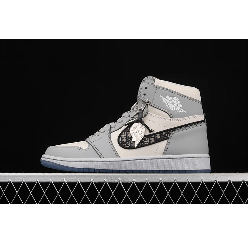 Баскетбольные кроссовки Air Jordan с 1 фрагментом, красные спортивные кроссовки для спортзала 1s для мужчин и женщин с высоким черным и желтым носком, обувь в баскетбольном стиле для Nike