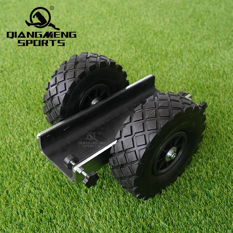 Portable aluminum Steel soccer goal wheels, mobile platform suitable for any size soccer goal