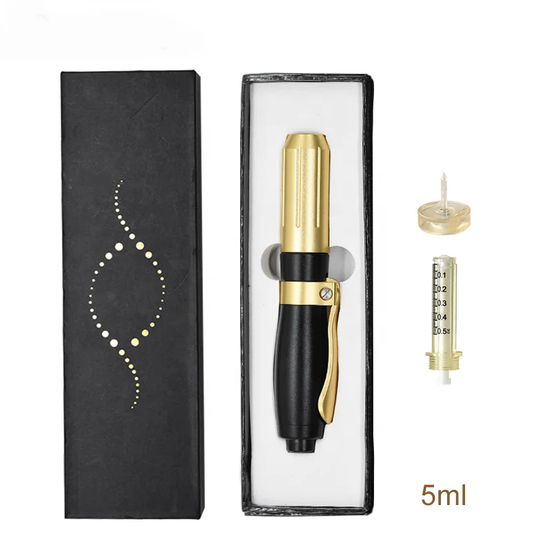 Настраиваемый дермальный наполнитель с гиалуроновой кислотой без иглы инъекционный инжектор для ручки 3-5 мл