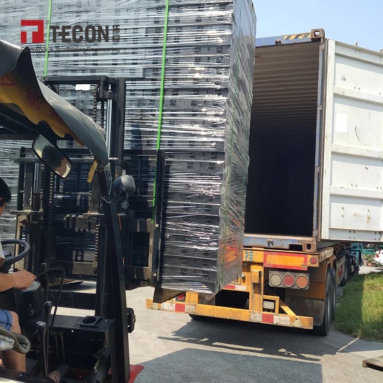 Легкая и многоразовая Высокоэффективная пластиковая опалубка TECON TP60 для столбчатого настенного