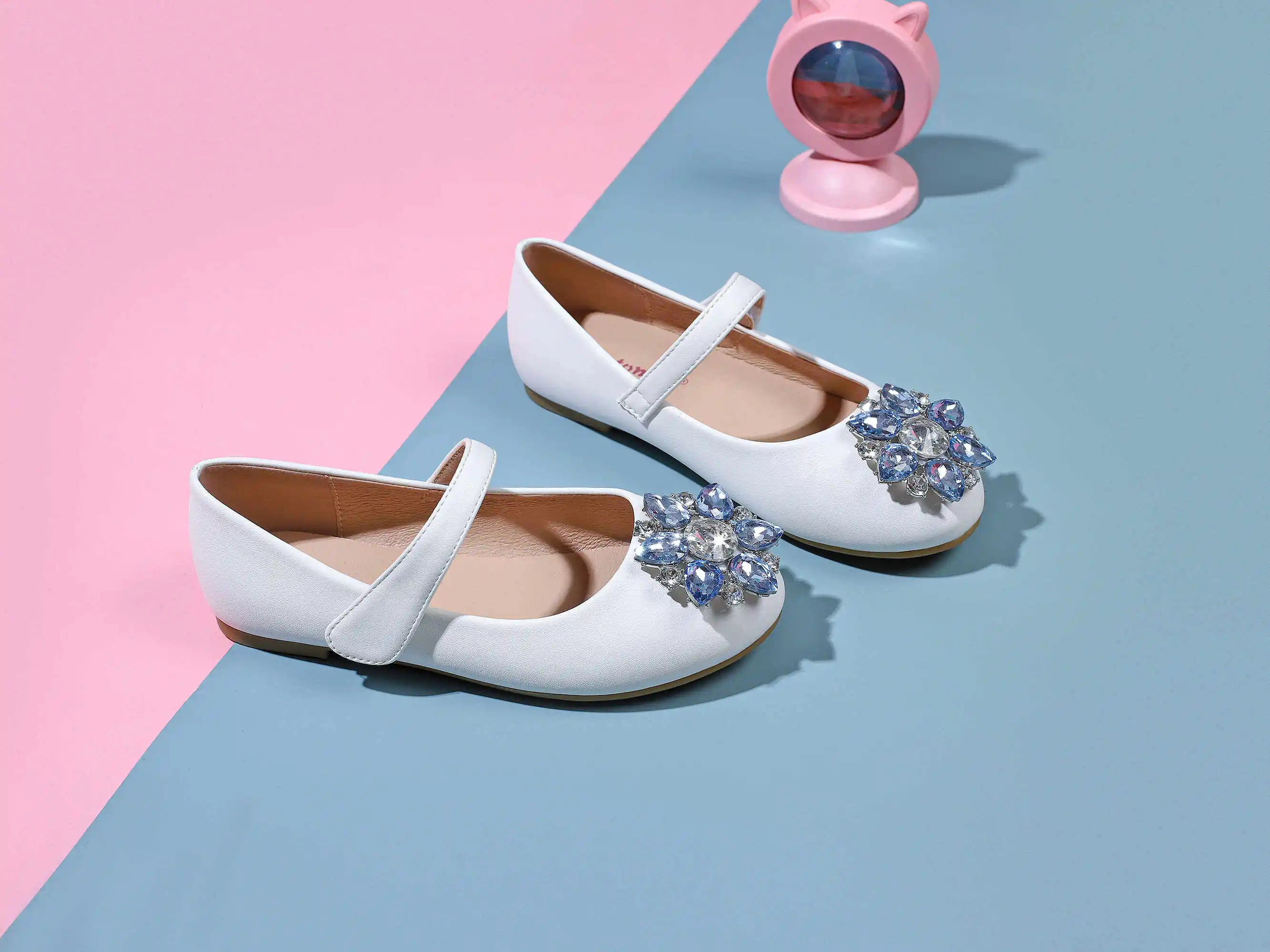 Wholesale Design Beef Tendon Korean Children Princess Shoes Low Heel Casual Shoes