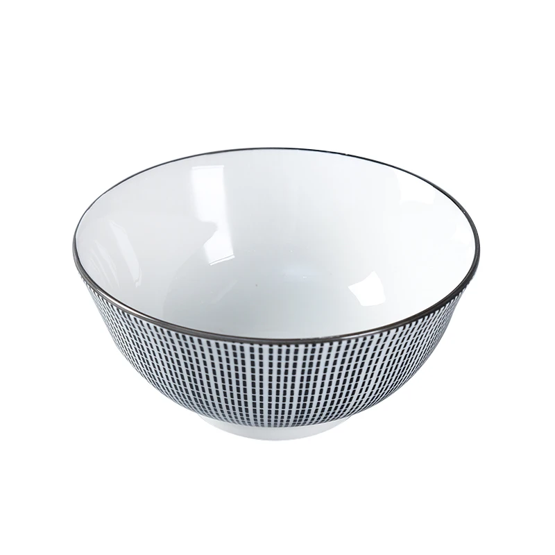 New Style Printed Ceramic Rice Salad Bowl For Sale