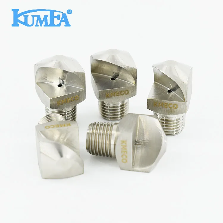 KUMEA Large size Stainless steel Water Washing Narrow Angle Spoon Deflector Jet Flat Fan Spray Nozzle