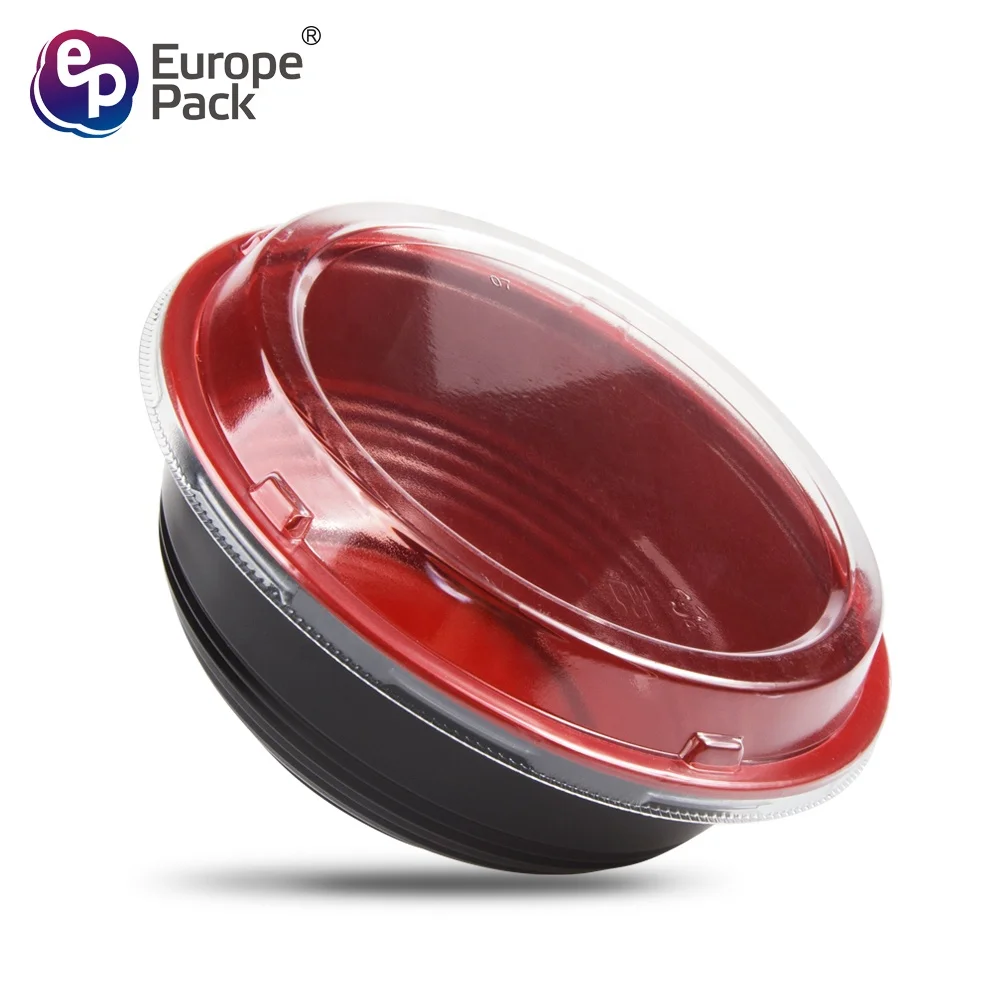 New products high quality 700ml disposable donburi plastic bowl with lids