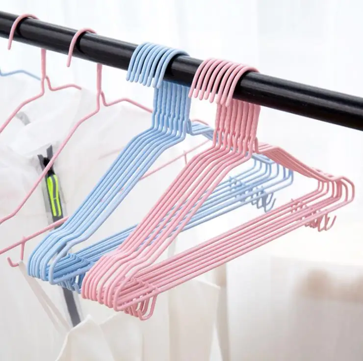 Clothes Support Household Clothes Rack Anti-slip Thick PVC Clothes Hanger