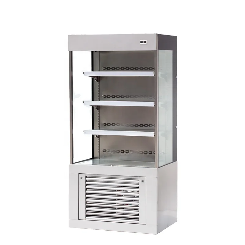 1.5m Commercial refrigerated display case Open air curtain to show the cooler