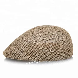 Summer Fashion High Quality Seagrass Salt Grass Natural Straw Ivy Cap Sun Hat