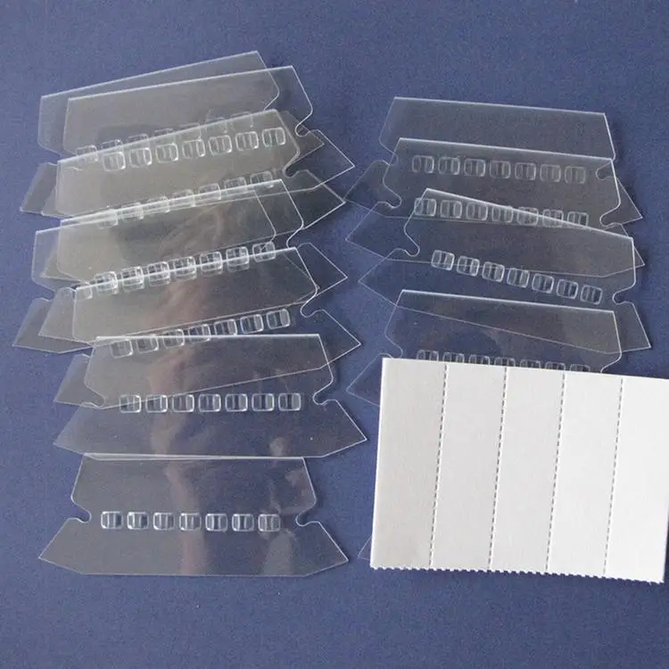 
50PCS Classification Tag PVC Hanging File Holder Index Label Strip for Organize and Distinguish Hanging Files 