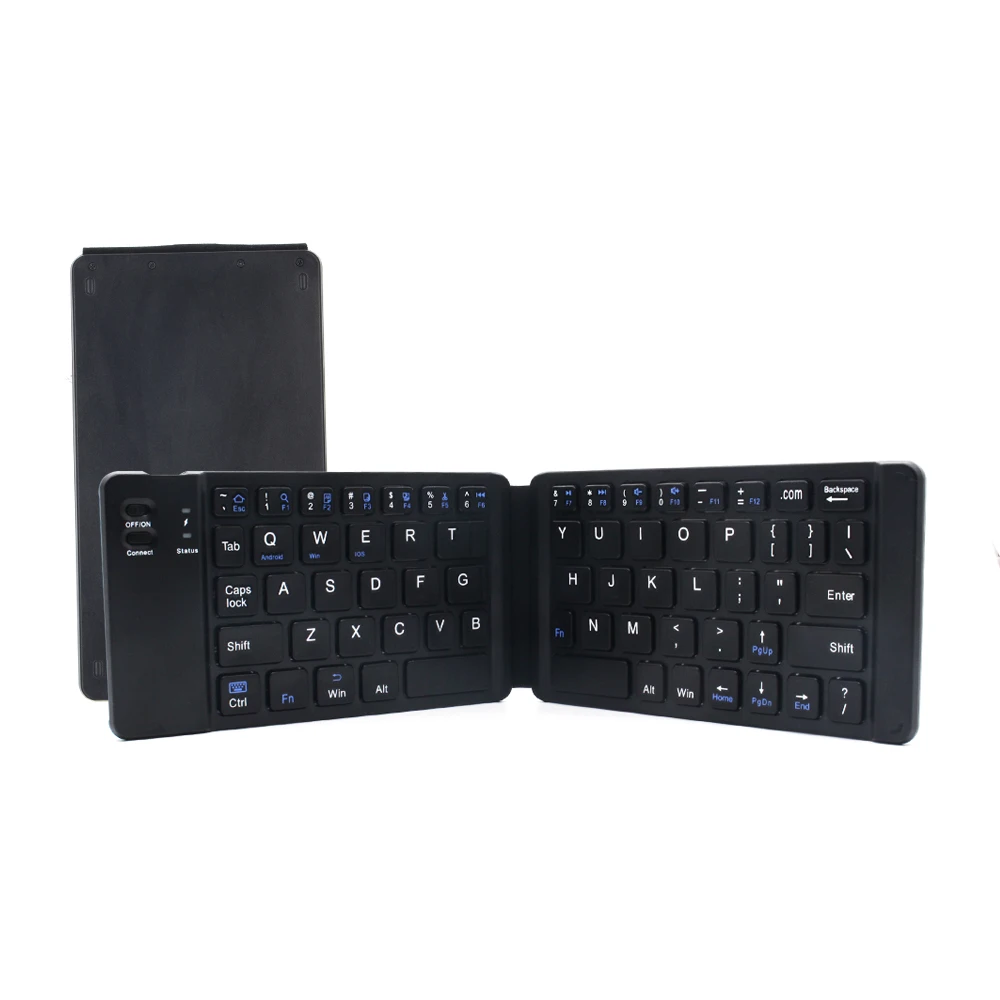 Awireless Black Layout Promotion Laptop Mini Folding Foldable Bluetooth Keyboard For Smartphone