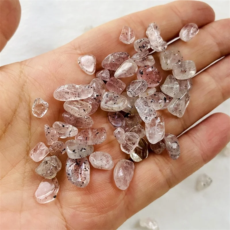 Hot Sale Natural Dragon Fruit Tumbled Stone Pitaya Crystals Gravel for Healing Decoration