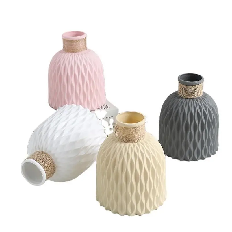 Flower Vase Home Decor Small Mold White Bud For Centerpieces Wedding Transparent Large Modern Mini Decorative Female Figure Vase