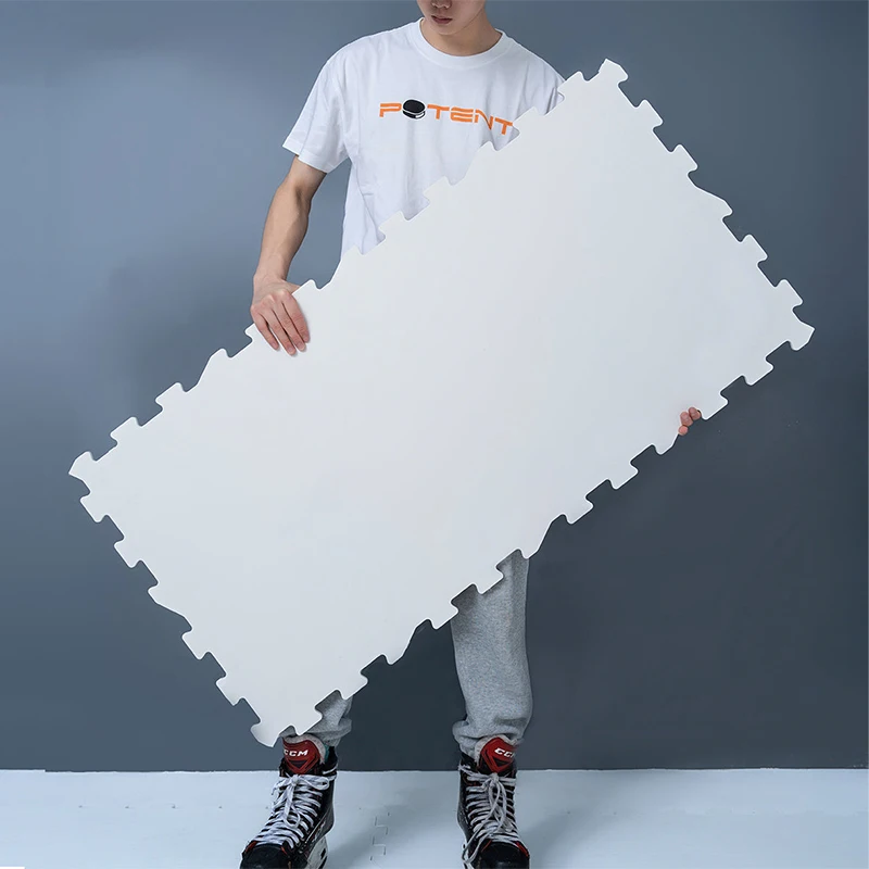 2 Pack Synthetic Ice Panels Injection Molded Ice Sheet by Hockey Self-lubricant Ice Hockey Flooring Tiles