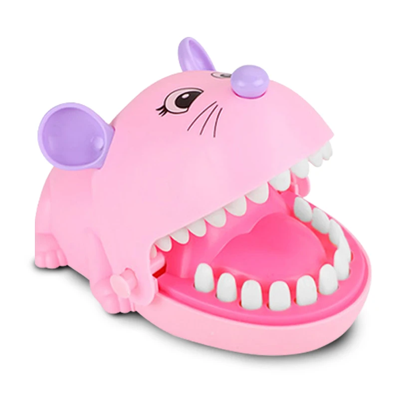 Hot Sale Teeth Toy Trick Decompression Game Creative Mouse Mouth Dentist Bite Finger Game For Kids Interactive Toy