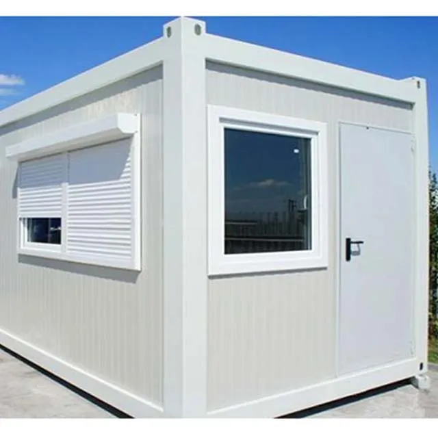 Foldable Flat Pack Shipping Prefabricated Container House Shop Garage Storage Storehouse with Roller Shutter Roll Up Door