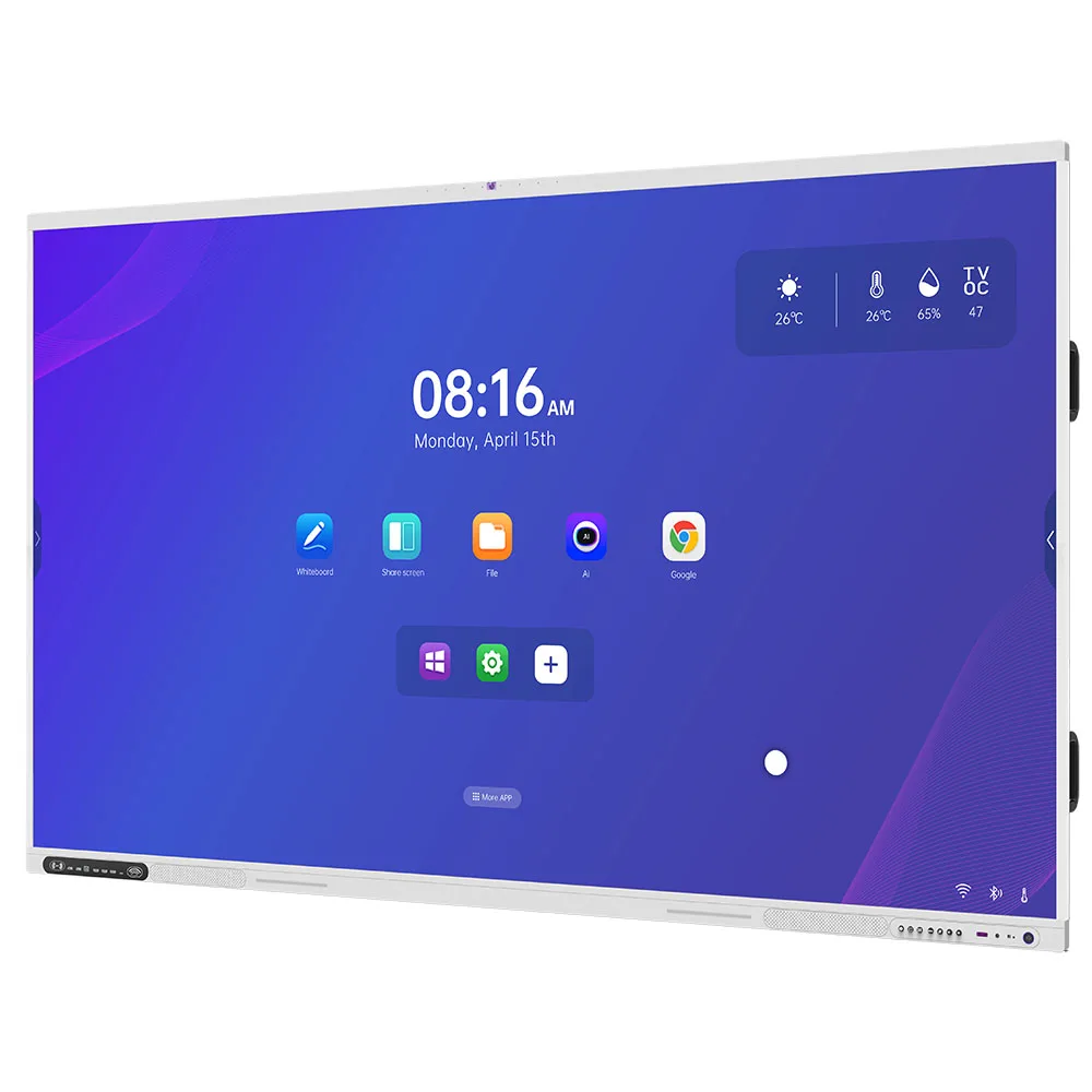 Premium Octa-Core 105 Inch Interactive Touch Display for Conference Meeting Large Format Touch Screen Office Boards 48MP Camera