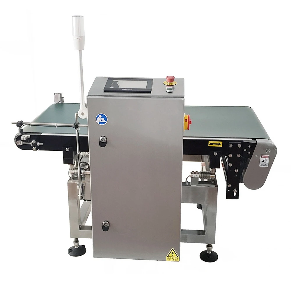 PLC control dynamic checkweigher with printer and ethernet function supporting SCADA system