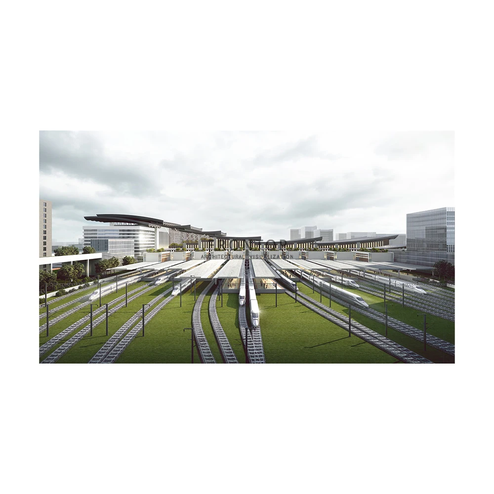 Высокая Реалистичная 3D архитектурные 3D визуализации транзита ориентированной разработки 3D оказание услуг