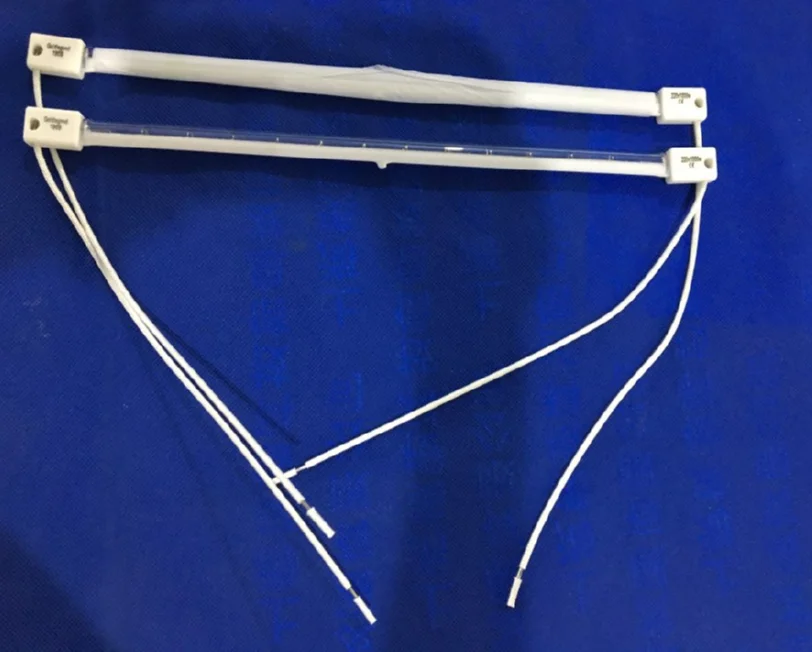 powder coating 1000w quartz halogen shortwave infrared curing heat lamp