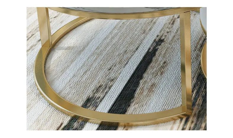 Balcony leisuressmall apartment round marble coffee tea table living room center table