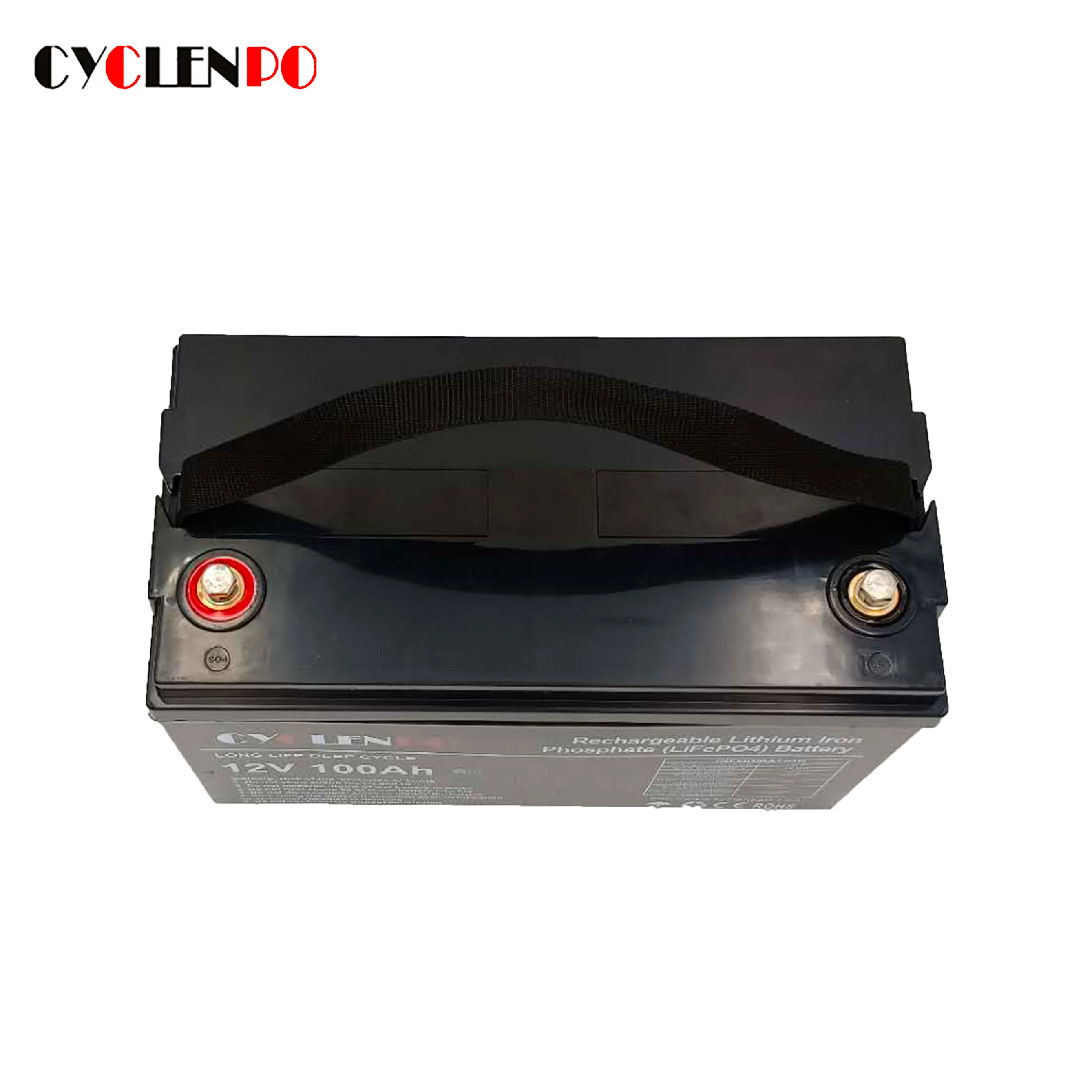 Lifepo4 12v lithium ion battery 100ah with bt and BMS