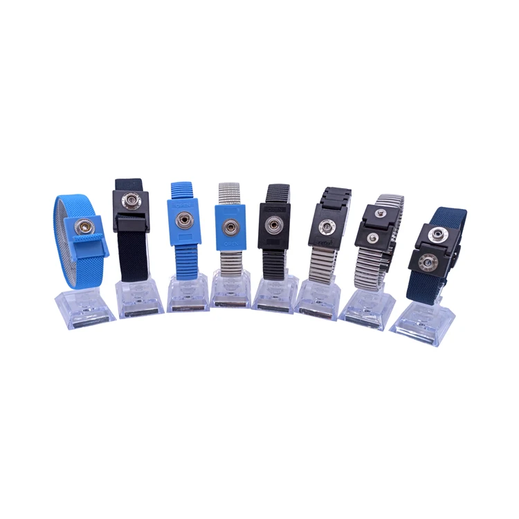 Gs-A04101custom Black Wired Antistatic Bracelet And Anti-Static Wrist Strap For Work Protection