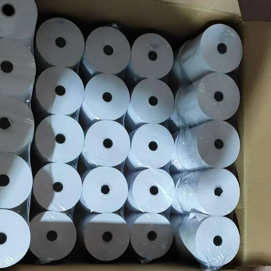 High Grade Cash Register printer paper thermal roll paper 80mm*80mm Plastic Core Tube