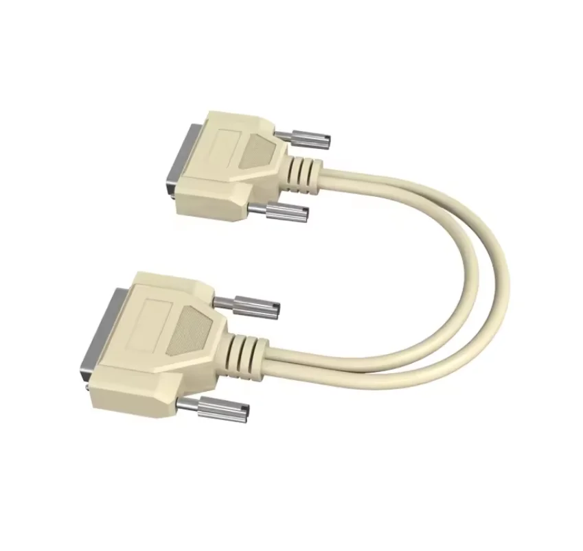 DB 25 Cable Male Extension Straight Through 25 Pin RS232 Serial Null Modem Cable Compatible Devices Computer TV Electronic