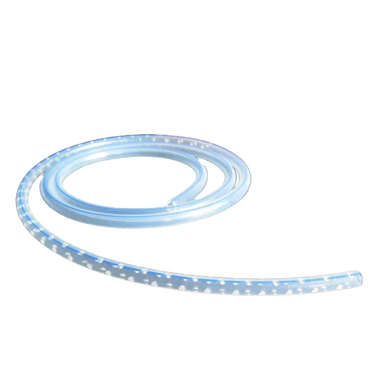 medical grade Silicone Redon Drain Silicone Blake Drain Clear Perforated Drainage Tube surgical Drain