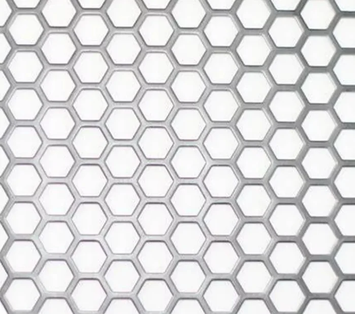 0.5mm thickness perforated metal mesh Hexagonal stainless steel perforated sheet panel