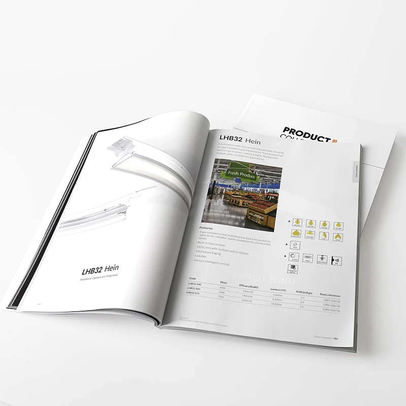 2023 Hot Sell High Quality Softcover Magazine Perfect Binding Custom Magazine Printing