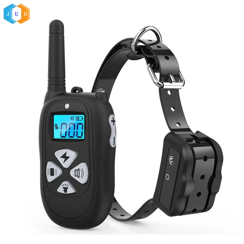 Electric Smart Human Shock Vibration Pet Dog Training Collar 450M Dog Agility Vibrate Shock Collar IP67 Waterproof With Remote