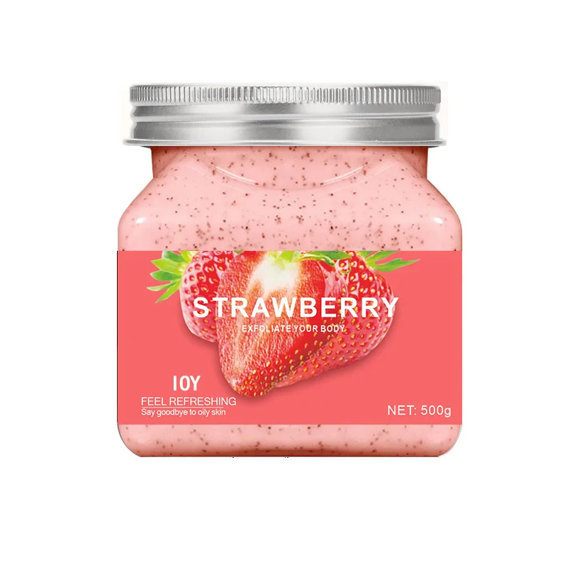 High quality skin care body scrub peach body scrub cream fruity bath salt back foot hand scrub bath salt whole body white