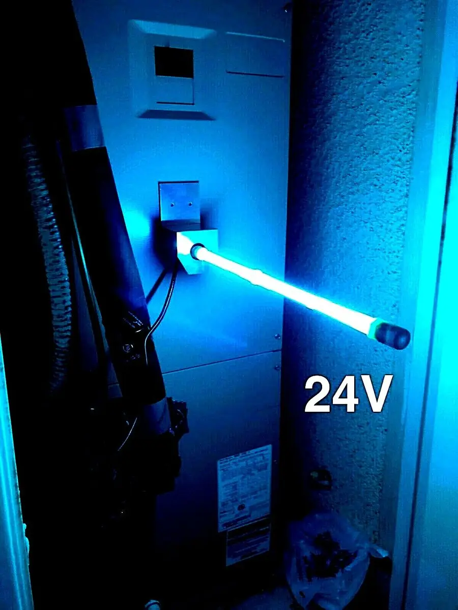 14-дюймовые с магнитом UVC 24 В UV-C светильники для системы спирали HVAC воздуховоды/воздухоочиститель