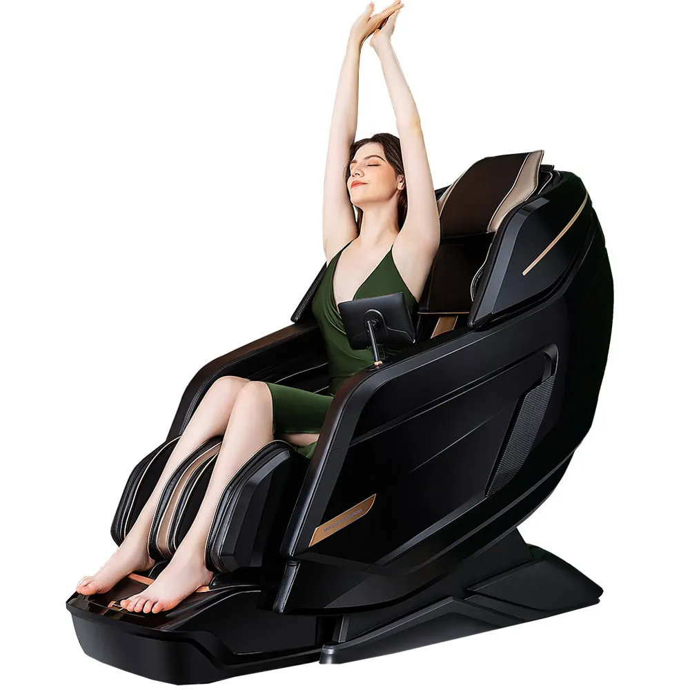 Luxury boss full body salon shiatsu massage chair s track knee massage