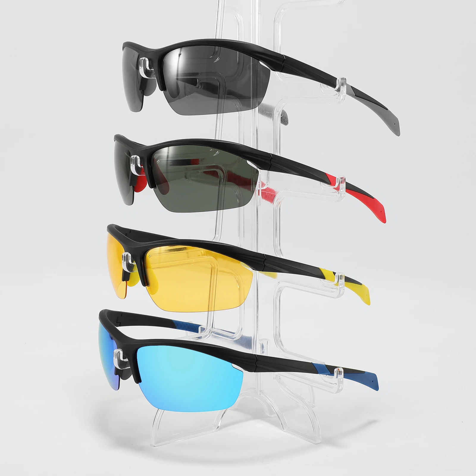 High Quality New Fashion Shades Sport Sun Glasses Fashion Yellow Lens Sunglasses