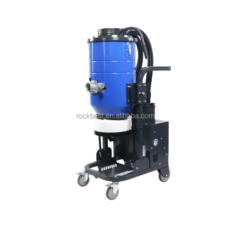 auto clean industrial vacuum cleaner with drop down plastic bag