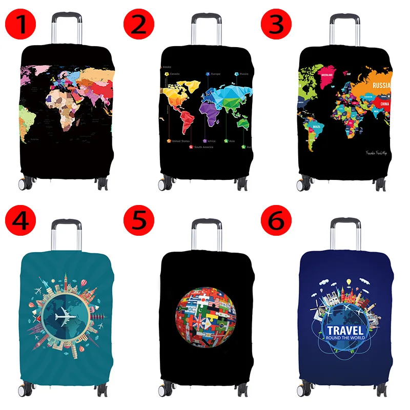 High Elastic waterproof stretch trunk case luggage pull rod case dust cover, Elastic Thick Travel Thick Stretchy Luggage Covers/