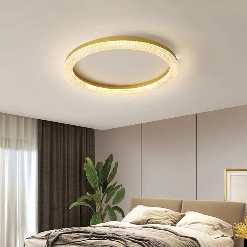 JJC Nordic Style Modern LED Bedroom Ceiling Light Creative Round Room Acrylic Ceiling Light Suitable For Bedroom