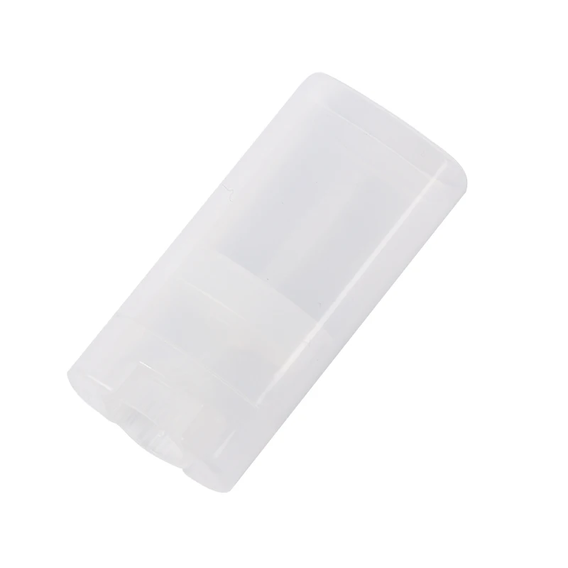 
15g Transparent White Black Oval Lip Balm Container Deodorant Tube 