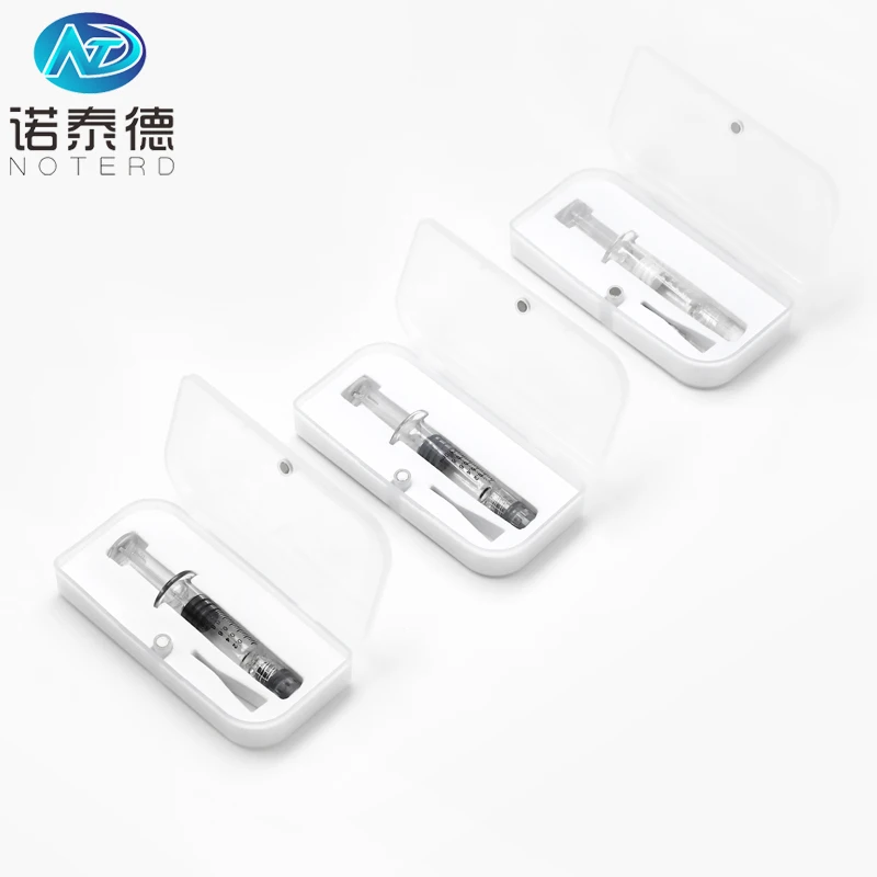 High quality distillate syringe 1 ml glass prefilled syringes with luer lock