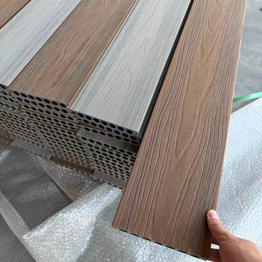 Construction Decking Boards Solid Deck Wpc Outdoor 6 Hollow Coextruded Certificate Wpc Decking 2 Colors
