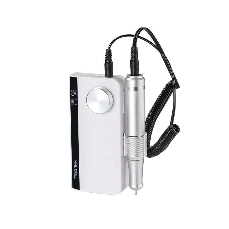 Electric nail drill  portable 35000rpm nail drill machine rechargeable professional manicure drill nail powerful use for salon