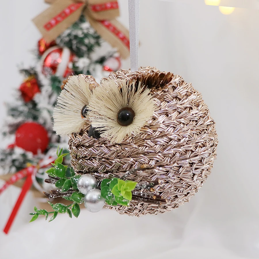 Hot selling products produced by the factory superior products PET Christmas Pendant Cute Owl Pendant New Material Craftsmanship