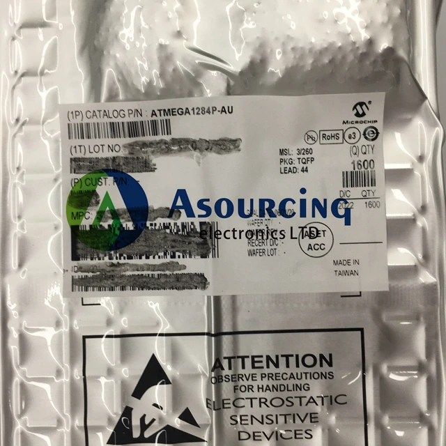 Asourcing buy other electronic components microcontroller ic chips ATMEGA1284P-AU