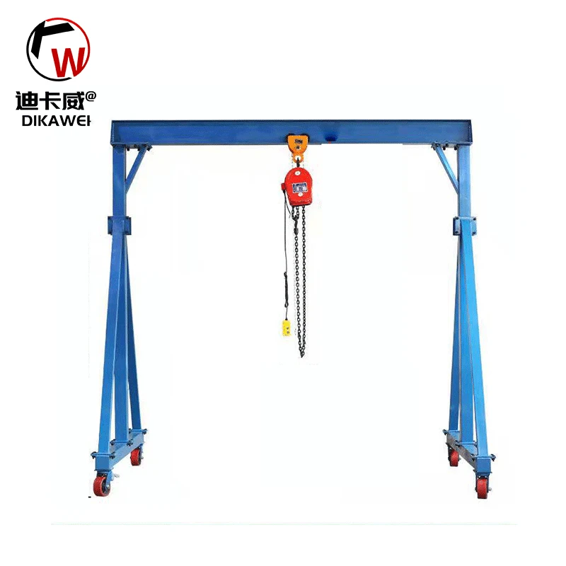 Small single girders gantry crane for small room warehouse mobile gantry crane manufacturer