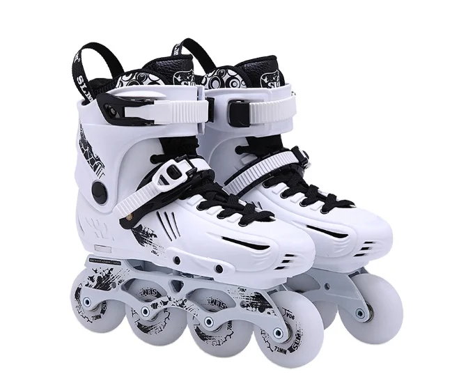 adult fitness big size 47 295mm roller speed inline slalom skate